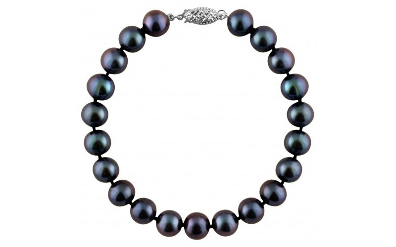 Bella Pearl Black Freshwater Pearl Bracelet