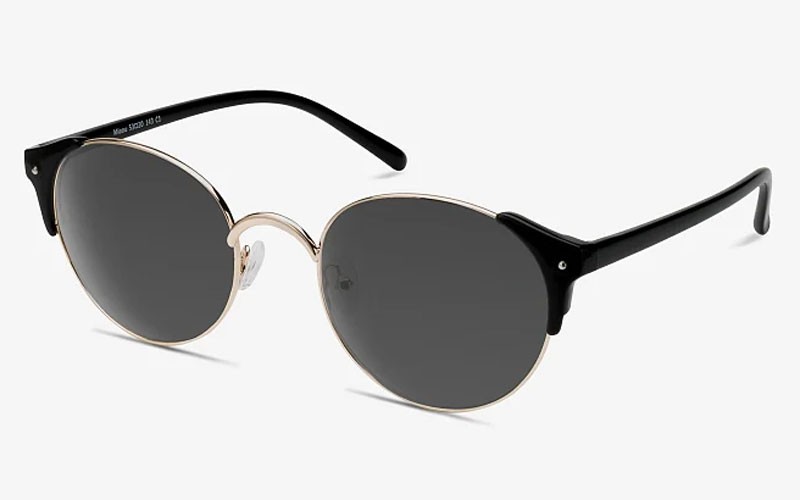 Miaou Golden Black Sunglasses For Women