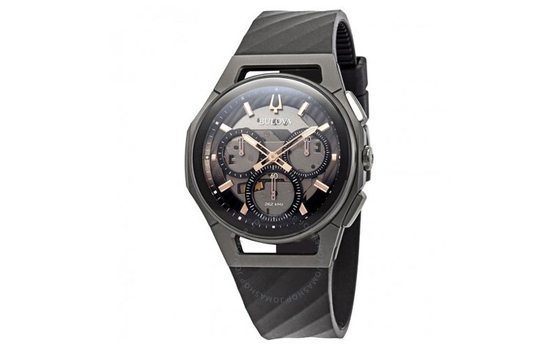 Bulova Curv Chronograph Dark Gray Dial Mens Watch