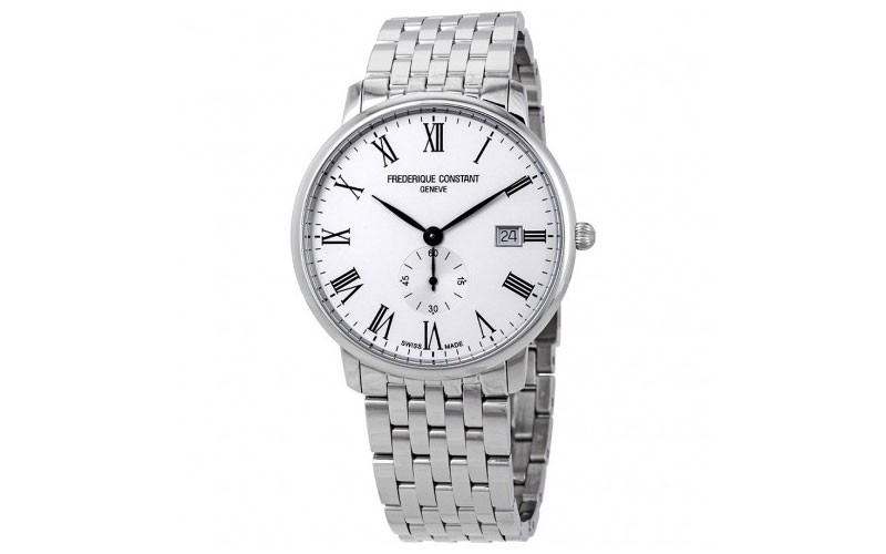 Frederique Constant Slim Line White Dial Mens Watch