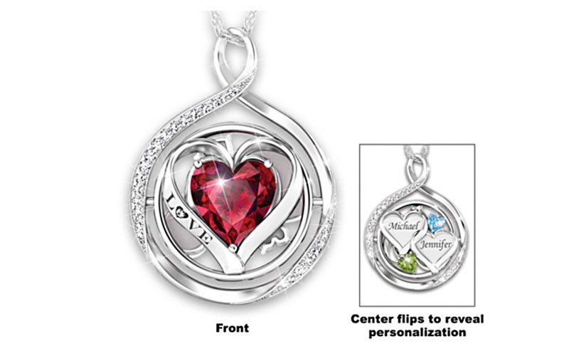 Head Over Heels Personalized 2-In-1 Flip Necklace