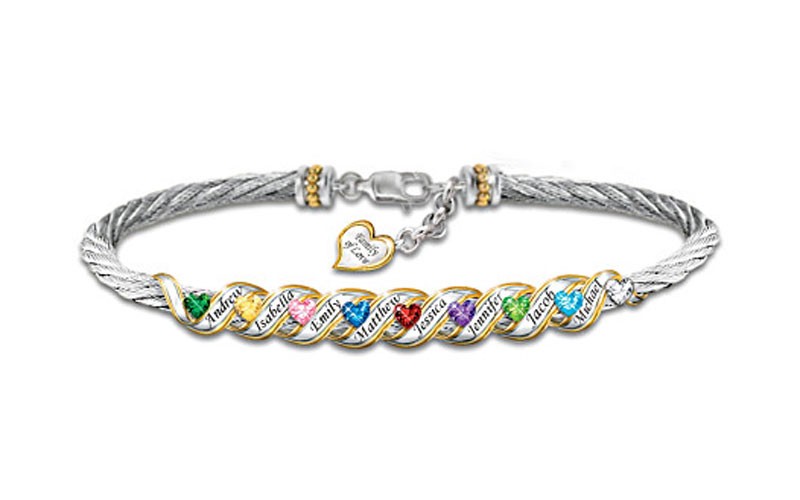 Family Is Forever Personalized Birthstone Bracelet