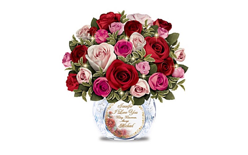 Today Tomorrow Always Personalized Handmade Rose Bouquet