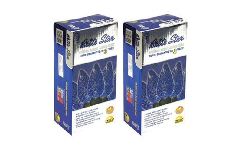 Brite Star Set of 2 35L C6 Blue LED light sets