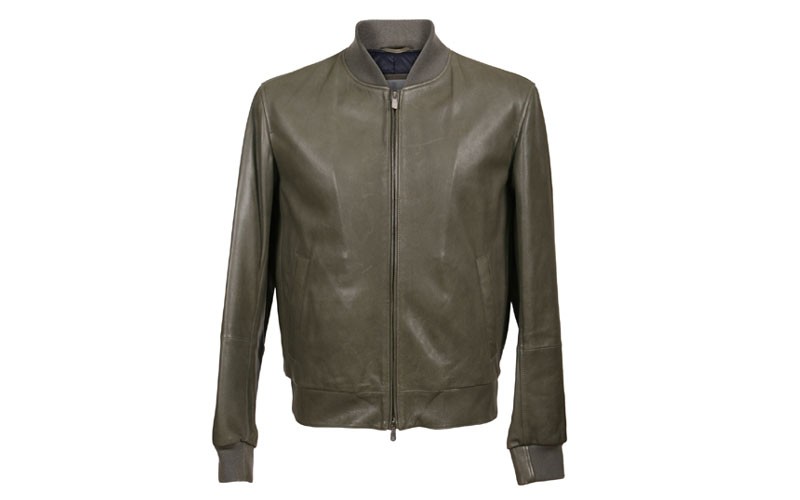 Legolas Leather Puffer Coat Jacket Green