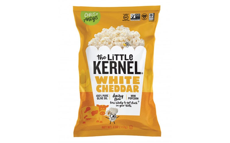 The Little Kernel Mini Popcorn White Cheddar 4 oz Bags Pack of 4