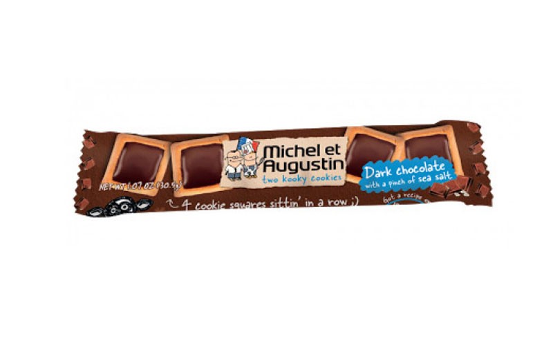 Michel et Augustin Dark Chocolate 4 Cookie Squares 1.07 Oz Pack of 9