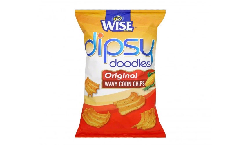 Wise Dipsy Doodles Original Wavy Corn Chips 1.5 oz Bags Pack of 36