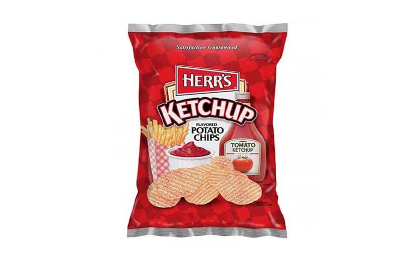 Herrs Potato Chips Ketchup Flavored 1 Oz Pack of 42