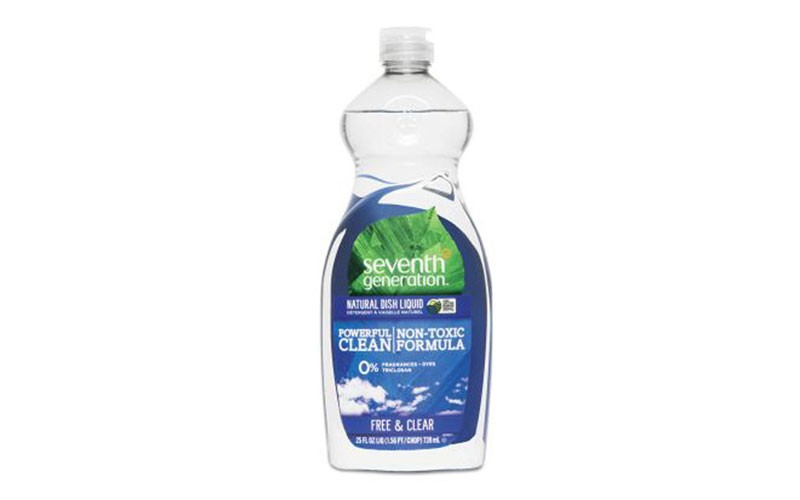 Seventh Generation Free & Clear Natural Dish Liquid 25 oz Plastic Bottles