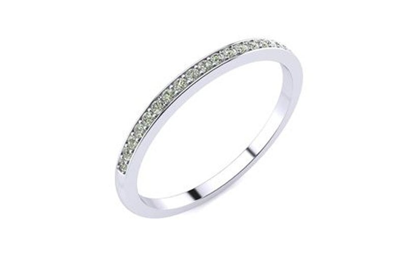 1/10Ct Pave Diamond Wedding Band. Very Limited Sizes