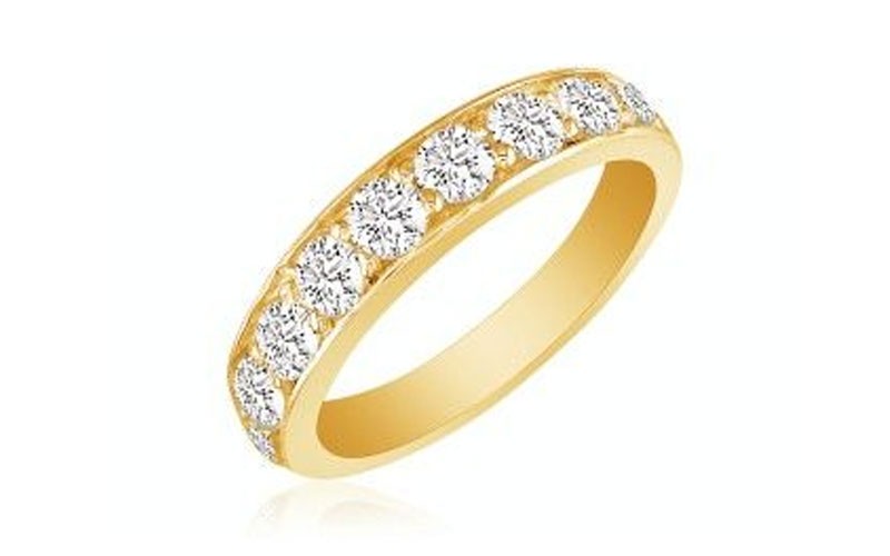 2/3Ct Diamond Band In 10K Yellow Gold