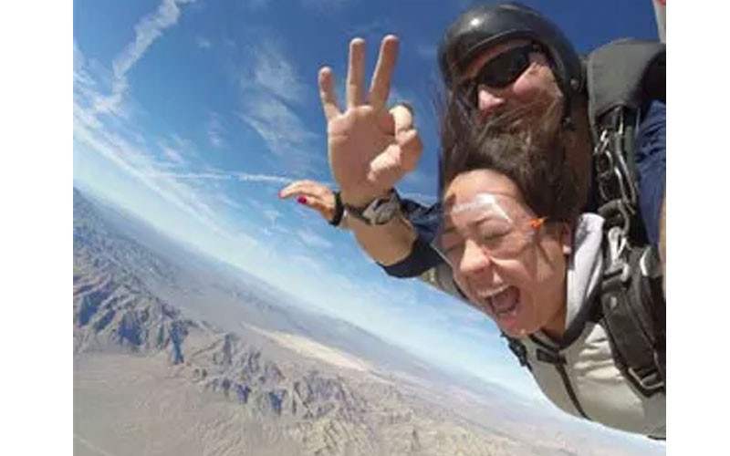 Skydive Sin City Las Vegas with Pro Video and Photo Package Included 12,000ft
