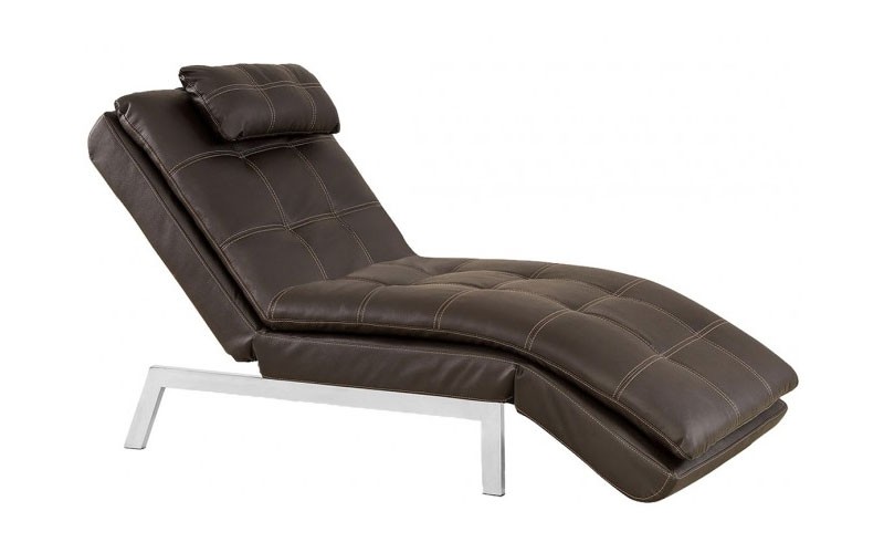 Java Leather Valencia Chaise Serta Euro Lounger Multi Positional Lounger Serta