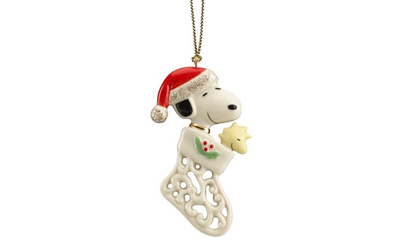 Pierced Snoopy Charm Ornament by Lenox