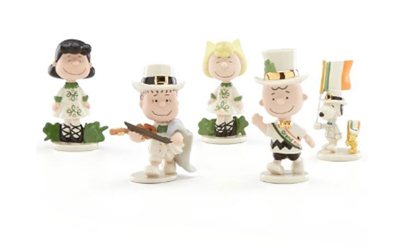 Peanuts Saint Patrick's Day Parade 5-piece Figurines