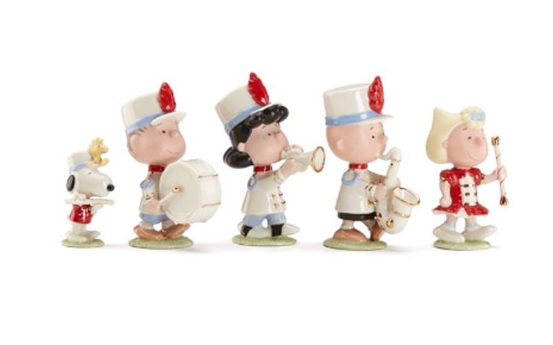 Peanuts 5-piece Marching Band Figurine Set by Lenox