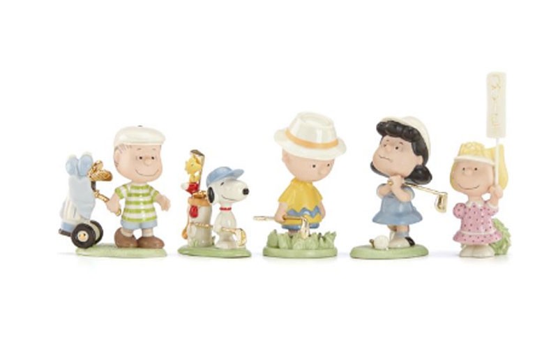 Peanuts 5-piece Golf Figurine Set by Lenox