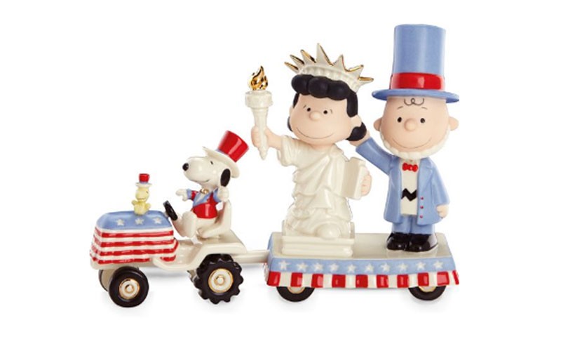Peanuts Charlie Brown Independence Day with Figurine by Lenox