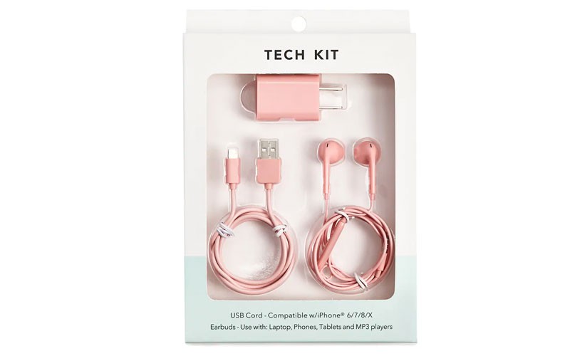 Iphone Charger & Earbuds Tech Kit