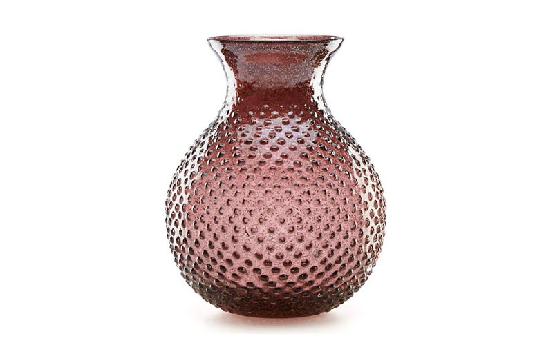 Boysenberry Hobnail Art Glass Vase by Lenox