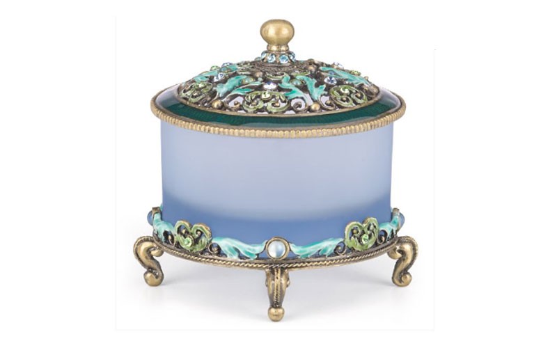 Frosted Blue Keepsake Box by Lenox