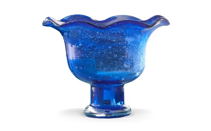 Blue Art Glass Bowl by Lenox