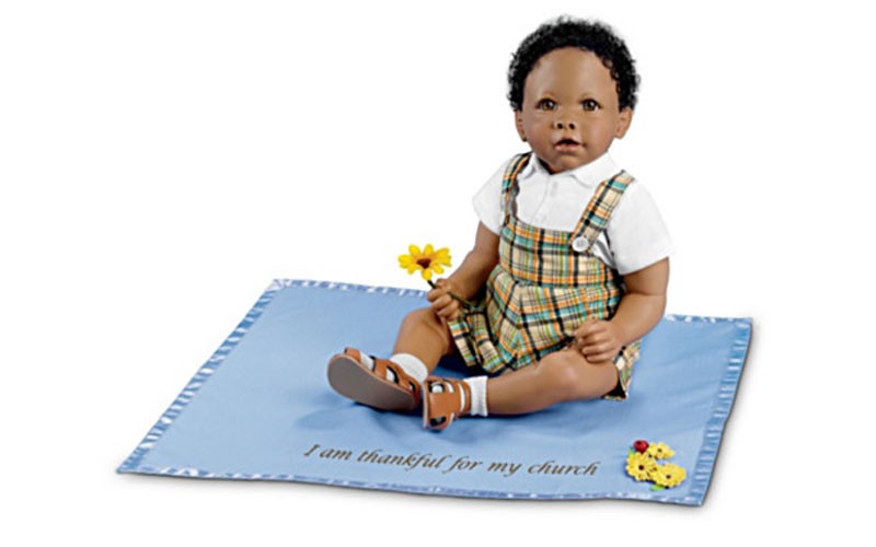 Linda Murray Joshua African Baby Doll With Musical Blanket