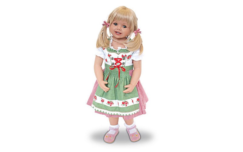 Monika Peter Leicht Louisa Child Doll in Bavarian Costume