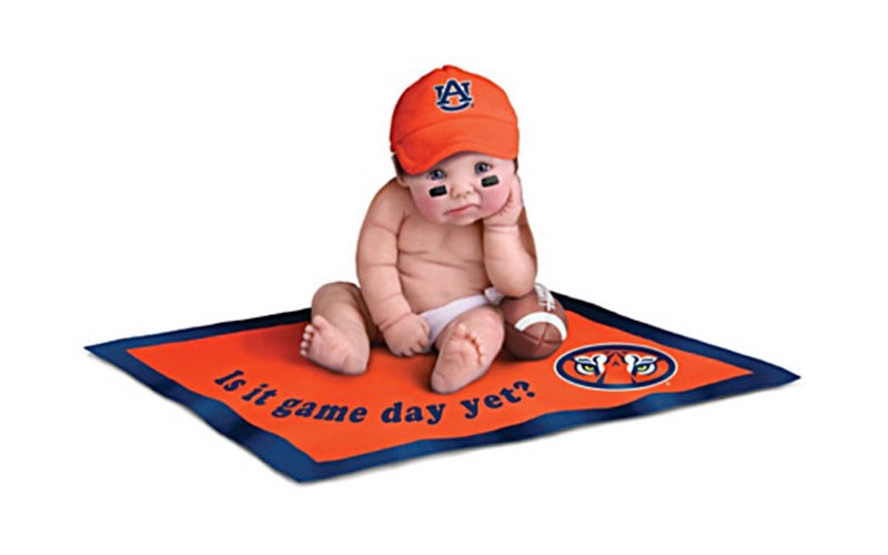 Auburn University Tigers Fan Commemorative Baby Doll