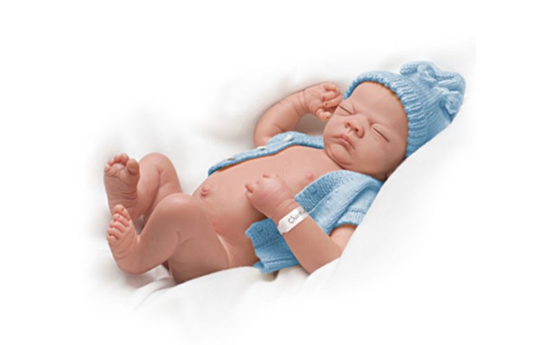 Linda Webbs Charlie Lifelike Baby Boy Doll