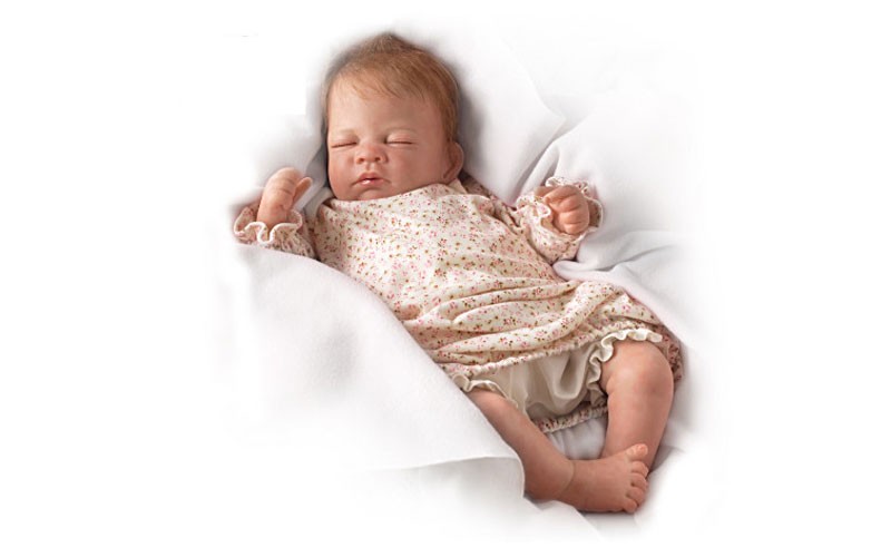 Hush Little Baby Lifelike Breathing Doll by Waltraud Hanl