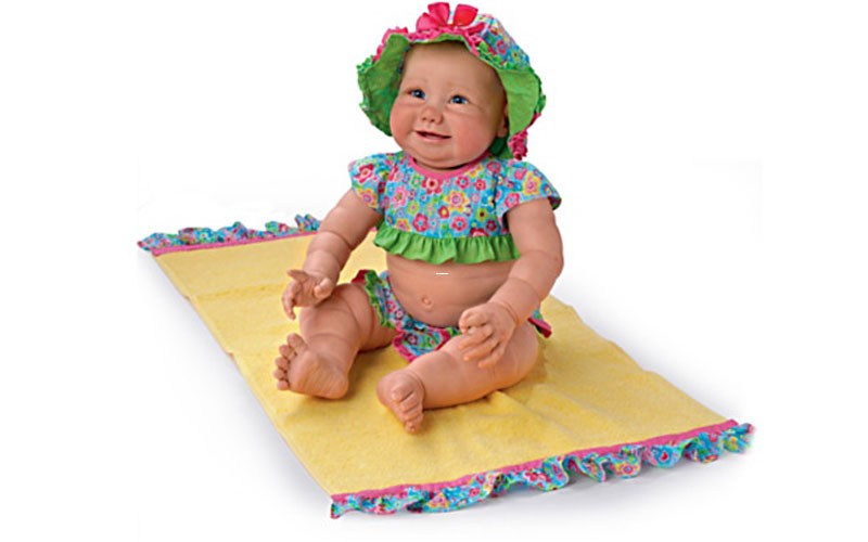 Sherry Miller Beach Baby Doll with Sunglasses & Towel