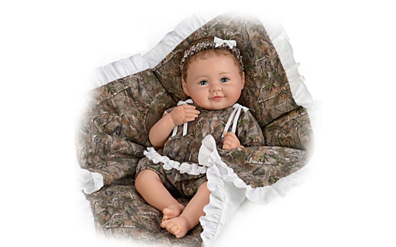 P.Lau Camo Cutie Fully Poseable Life like Baby Doll