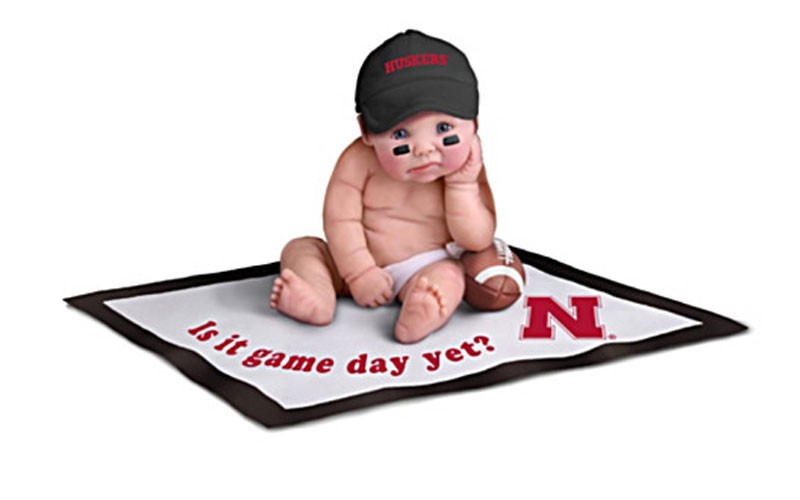 Sherry Rawn Nebraska Huskers Fan Baby Doll Collection