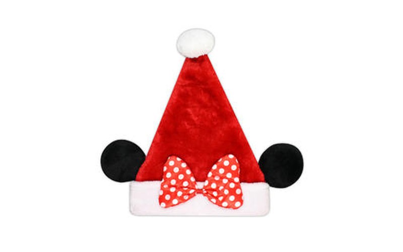 Disney 16 Minnie Bow Mickey Santa Hat