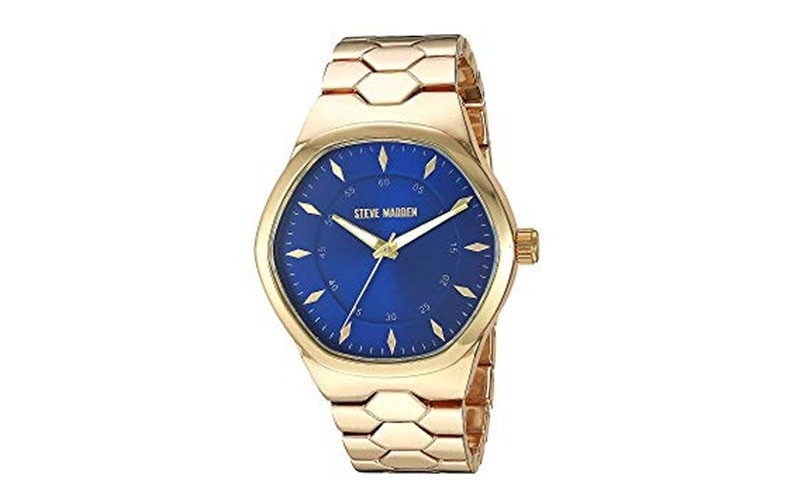 Steve Madden Geo Shaped Alloy Band Watch