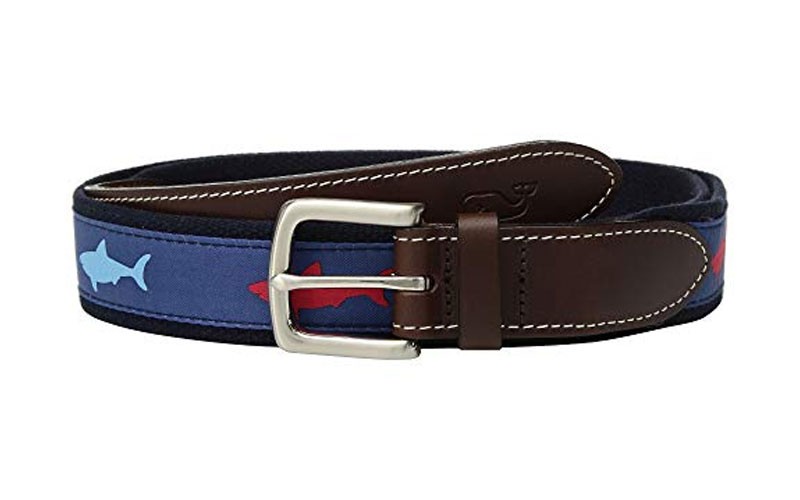 Vineyard Vines Patriot Shark Canvas Club Belt