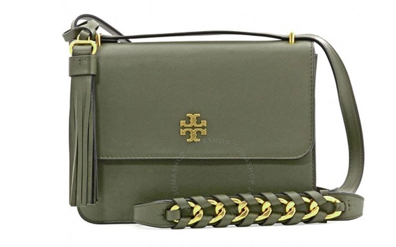 Tory Burch Brooke Leather Shoulder Bag- Leccio