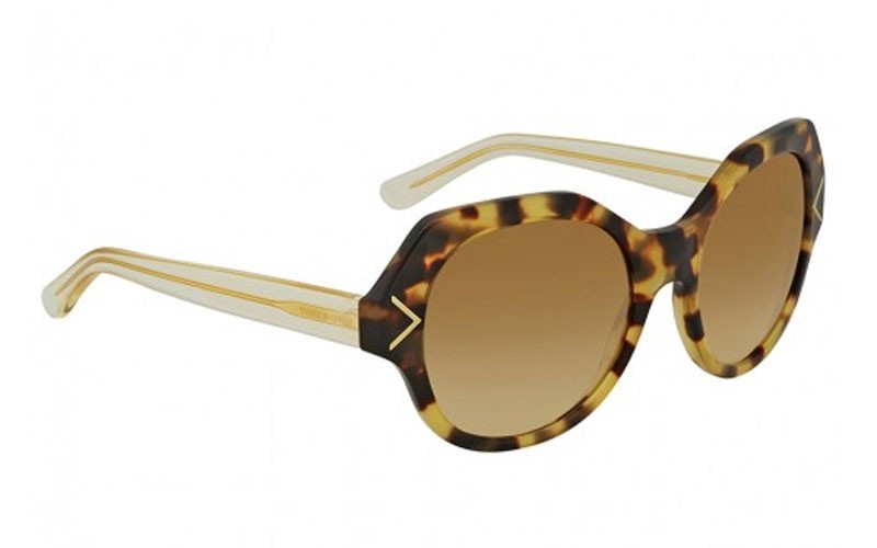 Tory Burch Brown Gradient Round Sunglasses