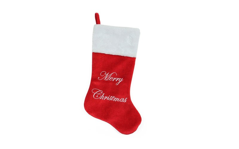Northlight 20.5-in Red Embroidered Christmas Stocking