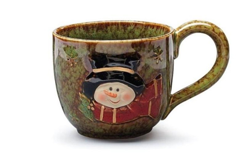 Snowman Holiday Winter 30 oz Porcelain Soup Mug