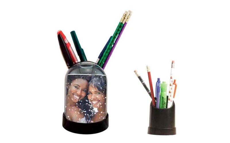 Photo Snow Globe Pencil Cup 6 Pack