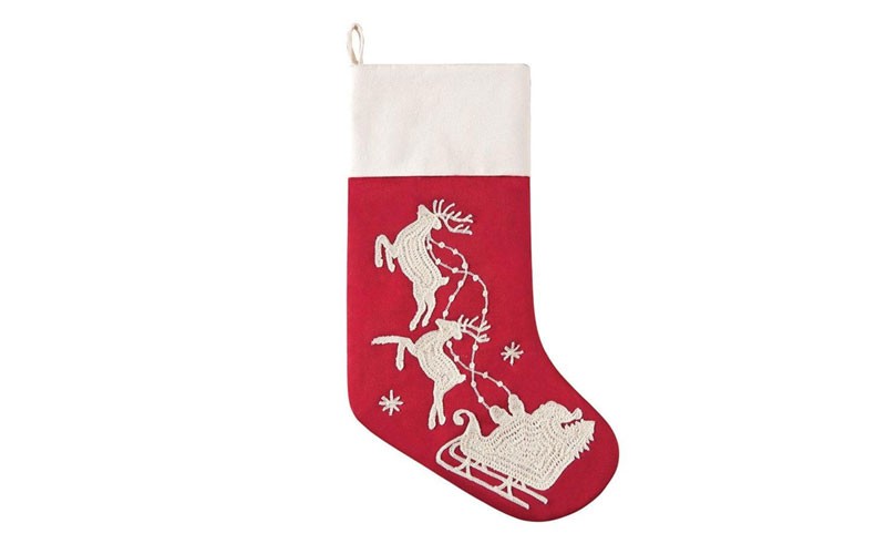 C&F Enterprises 20-in Red Santa Christmas Stocking