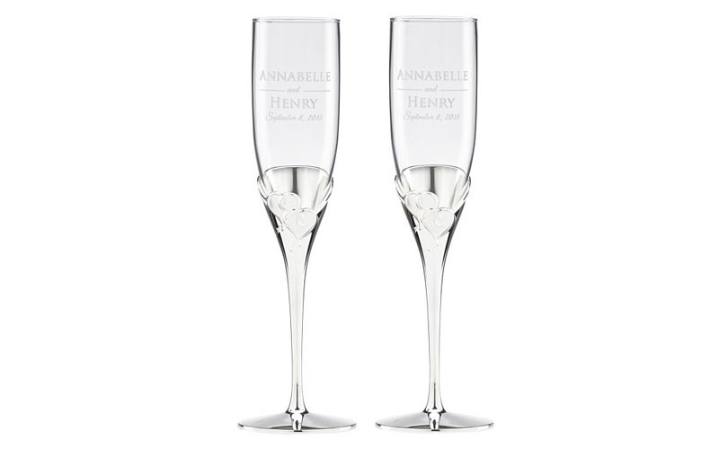 True Love 2-piece Toasting Flute Set by Lenox