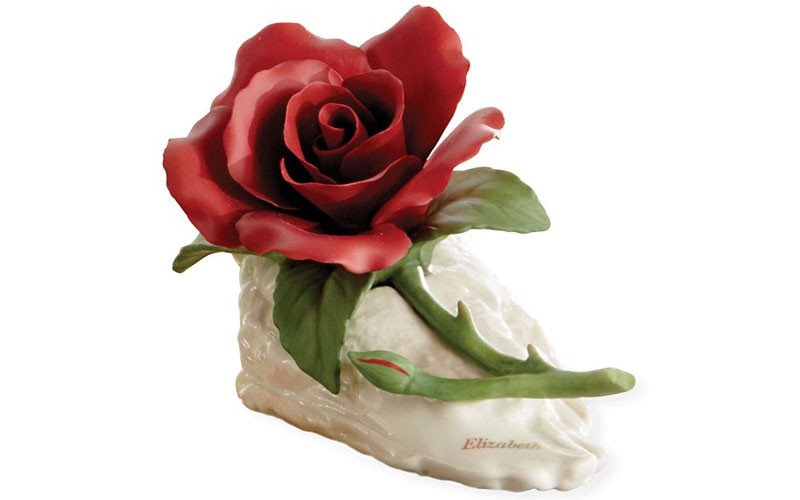 Rose Blossom Flower Figurine