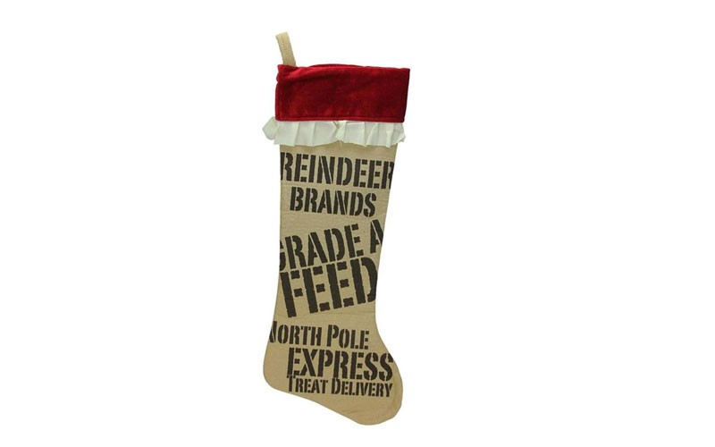 Northlight 24-in Brown Christmas Stocking