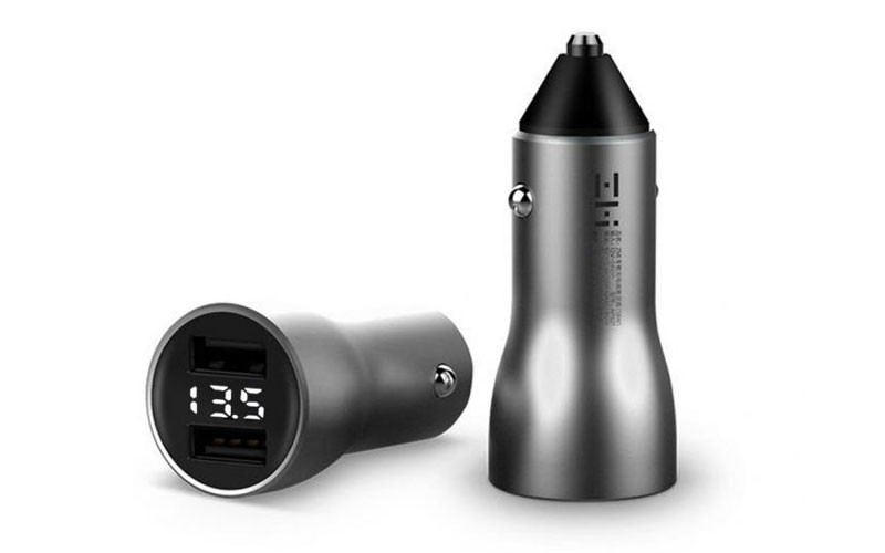 ZMI AP621 18W Quick Charge Dual USB Car Charger with Digital Display