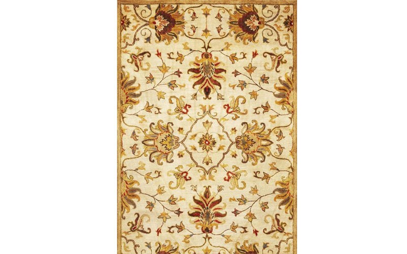KAS Rugs Syriana 6012 Champagne Agra Hand Tufted 100% New Zealand Wool 5'6