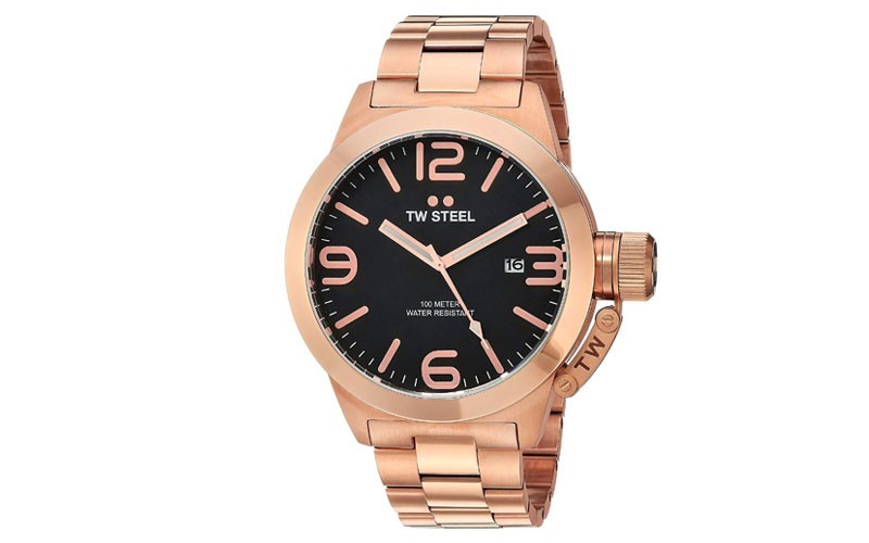 TW Steel Mens CB172 Analog Display Quartz Rose Gold Watch